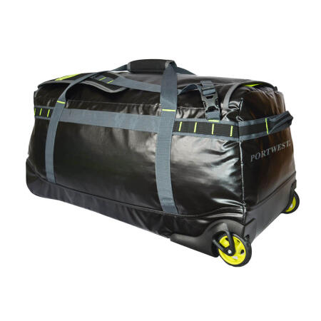 B951 PW3 100L Water-resistant Duffle Trolley Bag Black