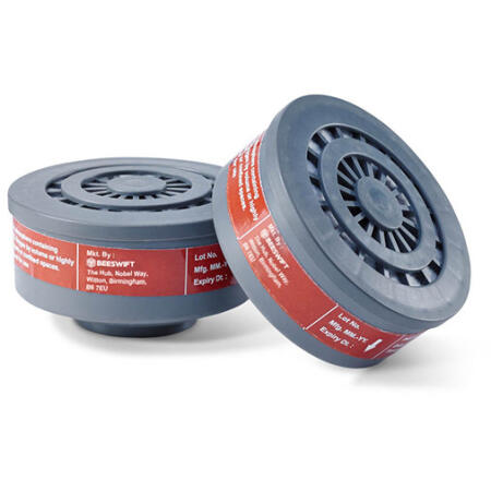 Beeswift Respirator A1 Filters (Pair) Grey