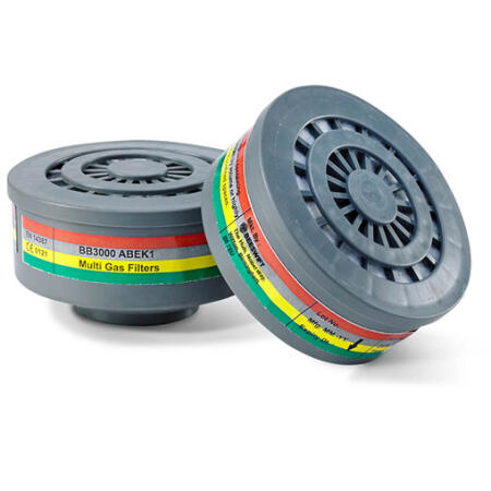 Beeswift Respirator Abek1 Filters (Pair) Grey