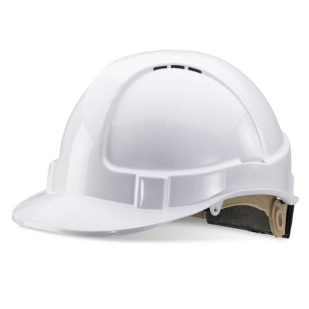 Beeswift Wheel Ratchet Vented Safety Helmet White