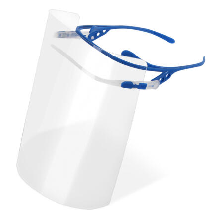 Full Face Shield - Frame With 10 Visors  Blue