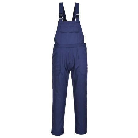Portwest BIZ4 Bizweld Work FR Bib and Brace Navy
