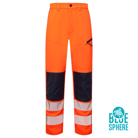 Supertouch Blue Sphere Orange Essentials Hi Vis Eco Coolair 4-Way Stretch Orange Trousers