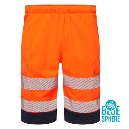Supertouch Blue Sphere Orange Essentials Hi-Vis Eco CottonCool Orange Shorts
