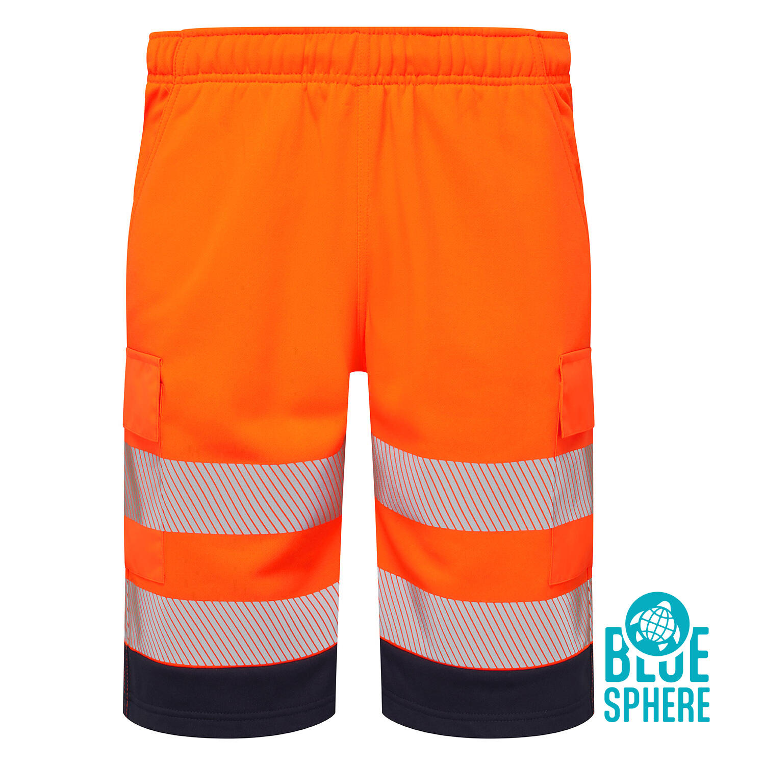 Supertouch Blue Sphere Orange Essentials Hi-Vis Eco CottonCool Orange Shorts