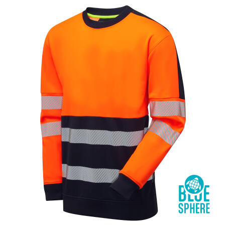Supertouch Blue Sphere Orange Essentials Hi-Vis Eco CottonCool Orange Sweatshirt