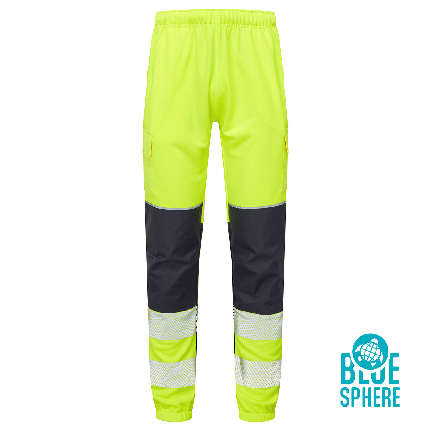 Supertouch Blue Sphere Yellow Essentials Hi-Vis Eco CottonCool Yellow Jogger