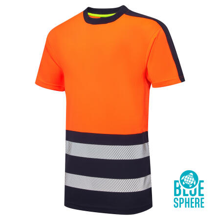Supertouch Blue Sphere Orange Essentials Hi Vis Eco CoolAir Orange T-Shirt
