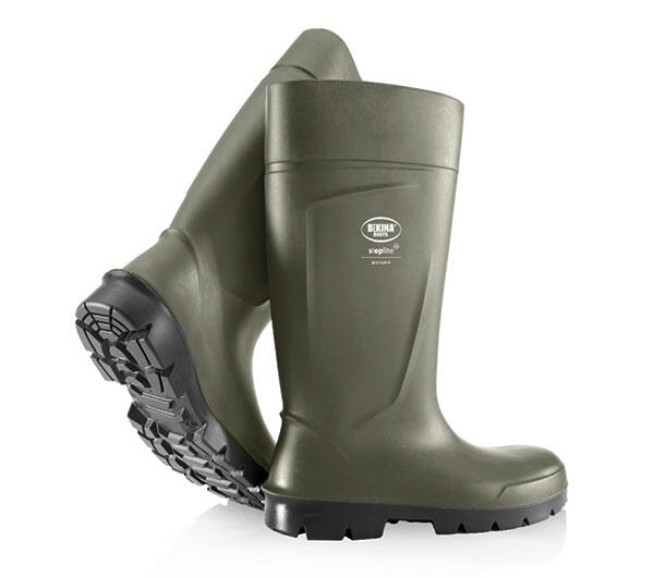 Bekina Steplite Easy Grip Safety Wellingtons S5 Green