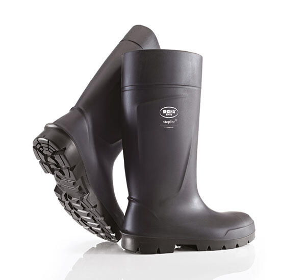 Bekina Steplite Easy Grip Full Safety Wellingtons S5 Black