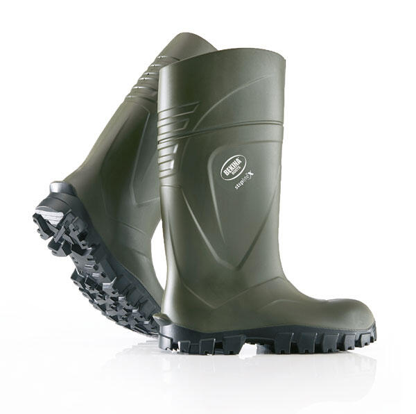 Bekina Steplite X Solid Grip Full Safety Wellingtons S5 Green
