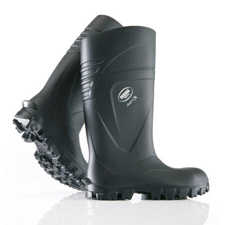 Bekina Steplite X Solid Grip Full Safety Non Metalic Wellingtons S5 Black