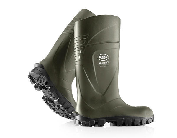 Bekina Steplite X Solid Grip Non Safety Wellingtons Green