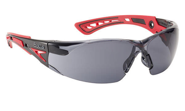 Bolle Safety Rush+ Go Green Platinum Glasses Smoke