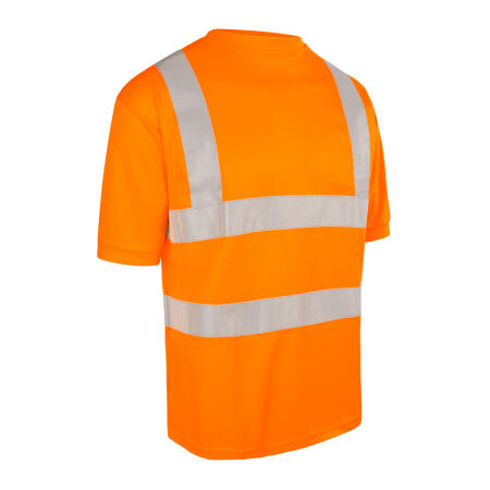 Beeswift Crew Neck Hi-Vis Short Sleeve T-Shirt Orange