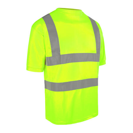 Beeswift Crew Neck Hi-Vis Short Sleeve T-Shirt Saturn Yellow