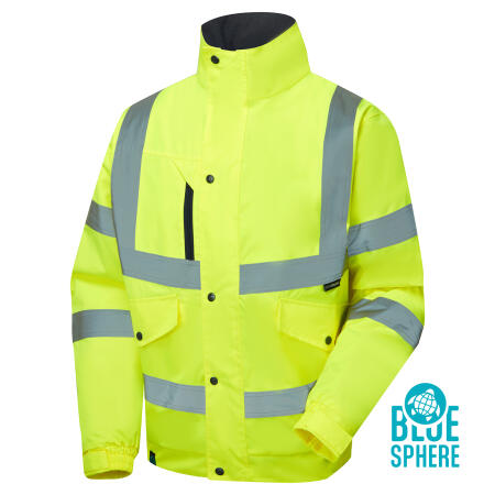 Supertouch Blue Sphere Yellow Supertouch Eco Hi Vis Yellow Bomber Jacket