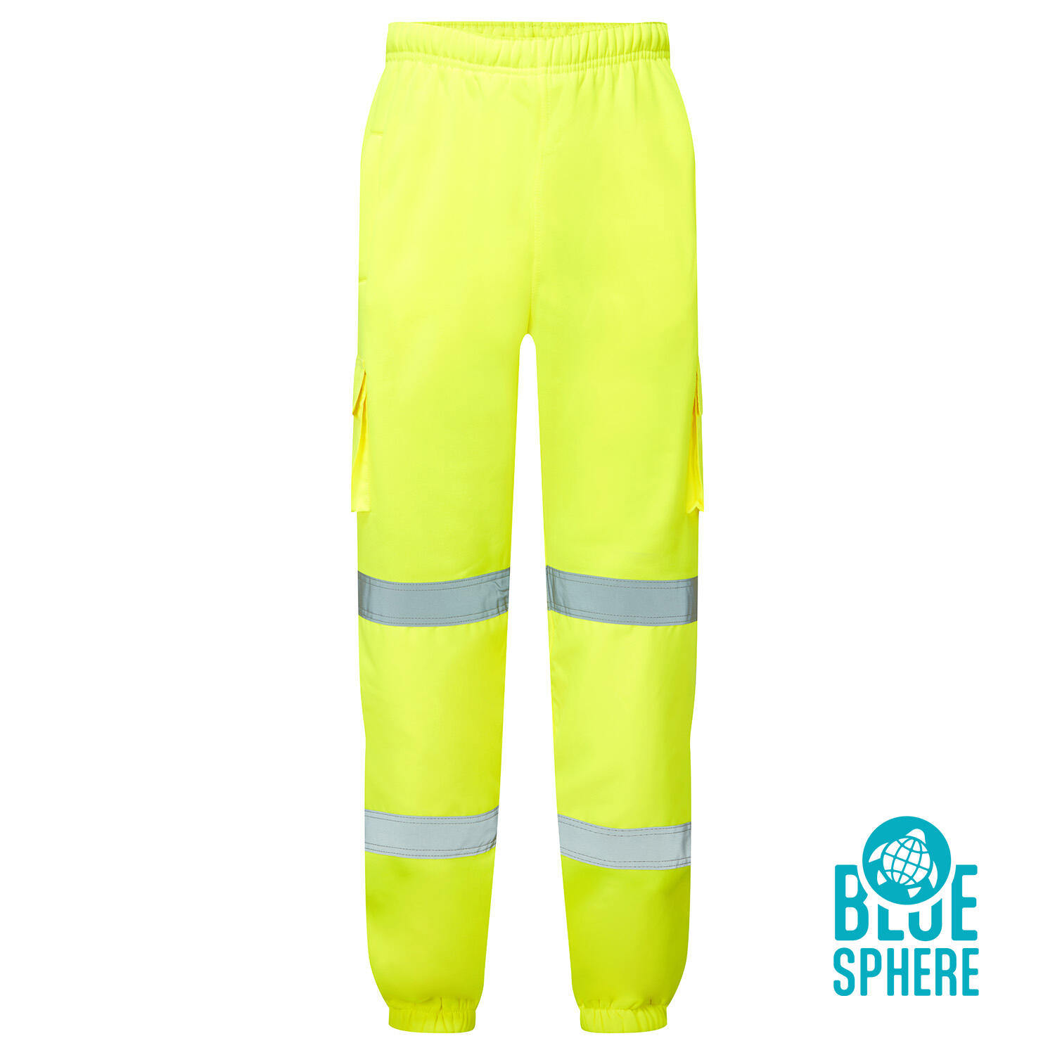 Supertouch Blue Sphere Yellow Supertouch Eco Hi Vis Yellow Jogging Bottoms