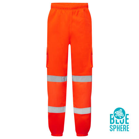 Supertouch Blue Sphere Orange Supertouch Eco Hi Vis Orange Jogging Bottoms