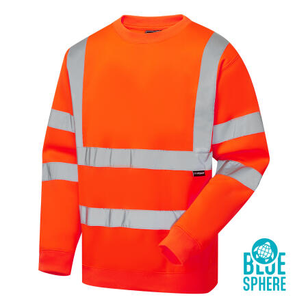 Supertouch Blue Sphere Orange Supertouch Eco Hi Vis Orange Sweatshirt