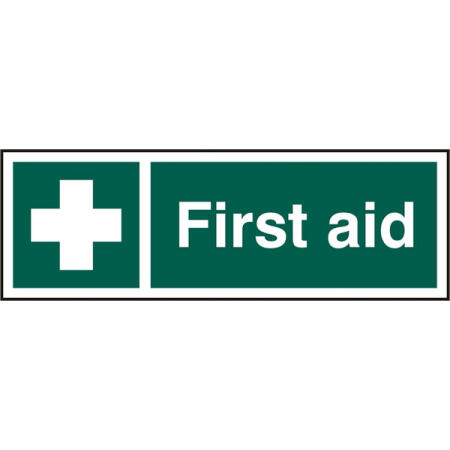 Beeswift First Aider Sign Self Adhesive Green