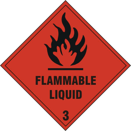 Flam Liquid 3 Sign Red