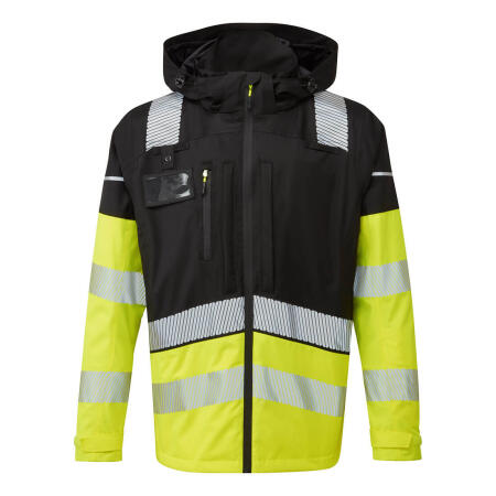 BX323 Ultimate Modular Hi-Vis 3-in-1 Rain Jacket Yellow/Black