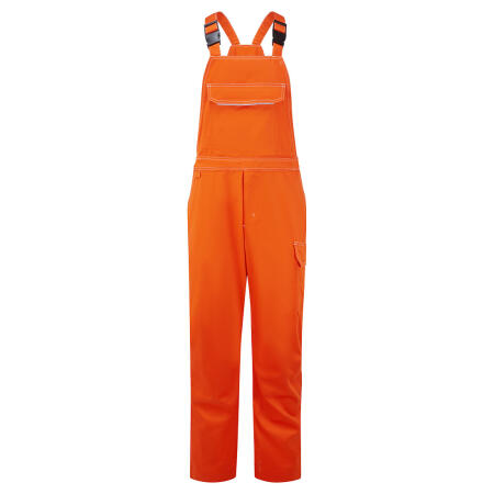 BZ444 Bizweld Work FR Bib and Brace Orange