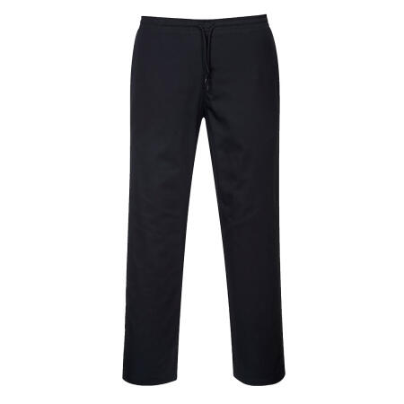 Portwest C070 Chef's Drawstring Trousers Black Tall