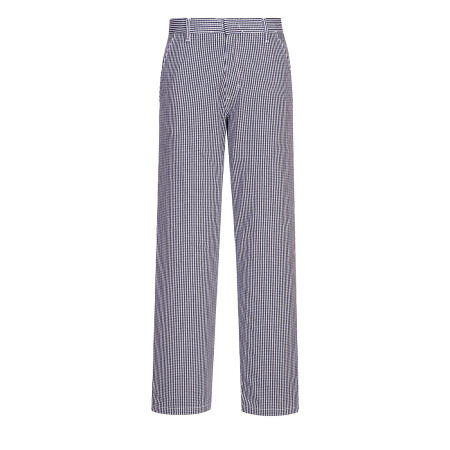 C075 Chef's Barnet Trousers  Blue Check