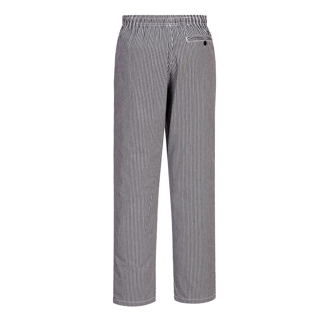 C079 Chef's Bromley Trousers Black Check - Image 2