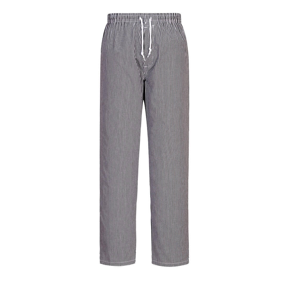 C079 Chef's Bromley Trousers Black Check