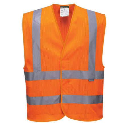 C370 Hi-Vis Mesh Band and Brace Vest  Orange