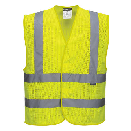 C370 Hi-Vis Mesh Band and Brace Vest  Yellow