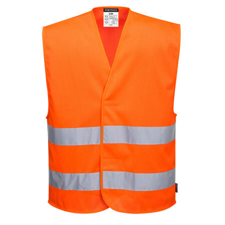 Portwest C374 Hi-Vis Mesh Two Band Vest Orange