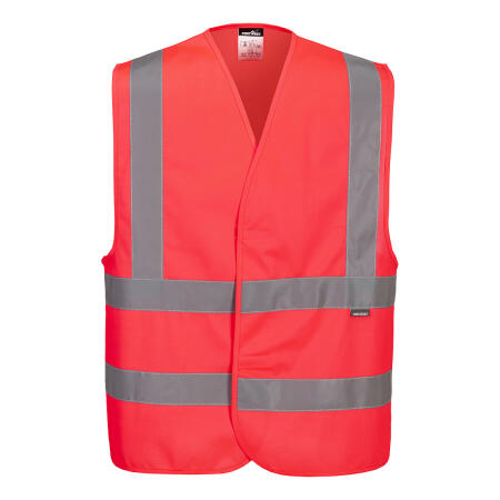 C470 Hi-Vis Band and Brace Vest  Red