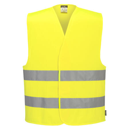 C474 Hi-Vis Two Band Vest  Yellow