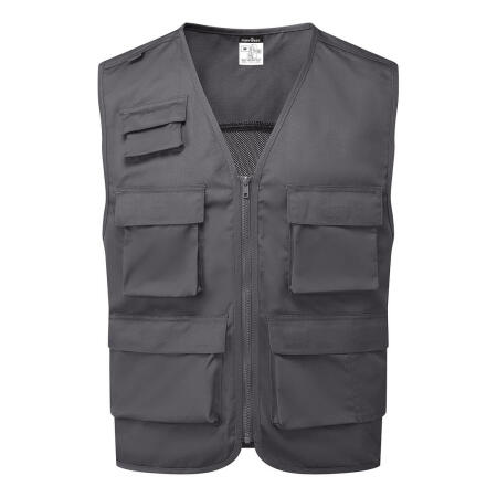 C704 Work Vest Metal Grey