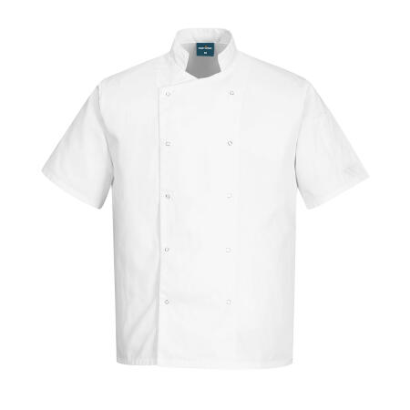 C733 Chef's Cumbria Jacket S/S  White