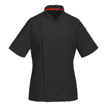 C736 Chef's Women's Mesh Air Pro Jacket S/S Black