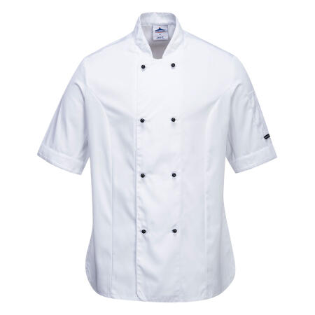 C737 Rachel Women's Chefs Jacket S/S White
