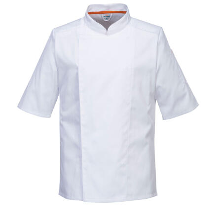 C746 Chef's Mesh Air Pro Stretch Jacket S/S  White