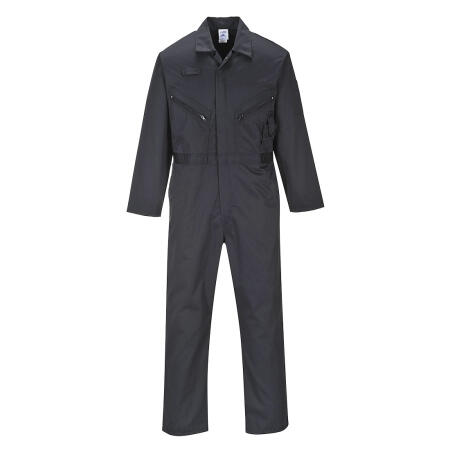 C813 Liverpool Zip Coverall Black