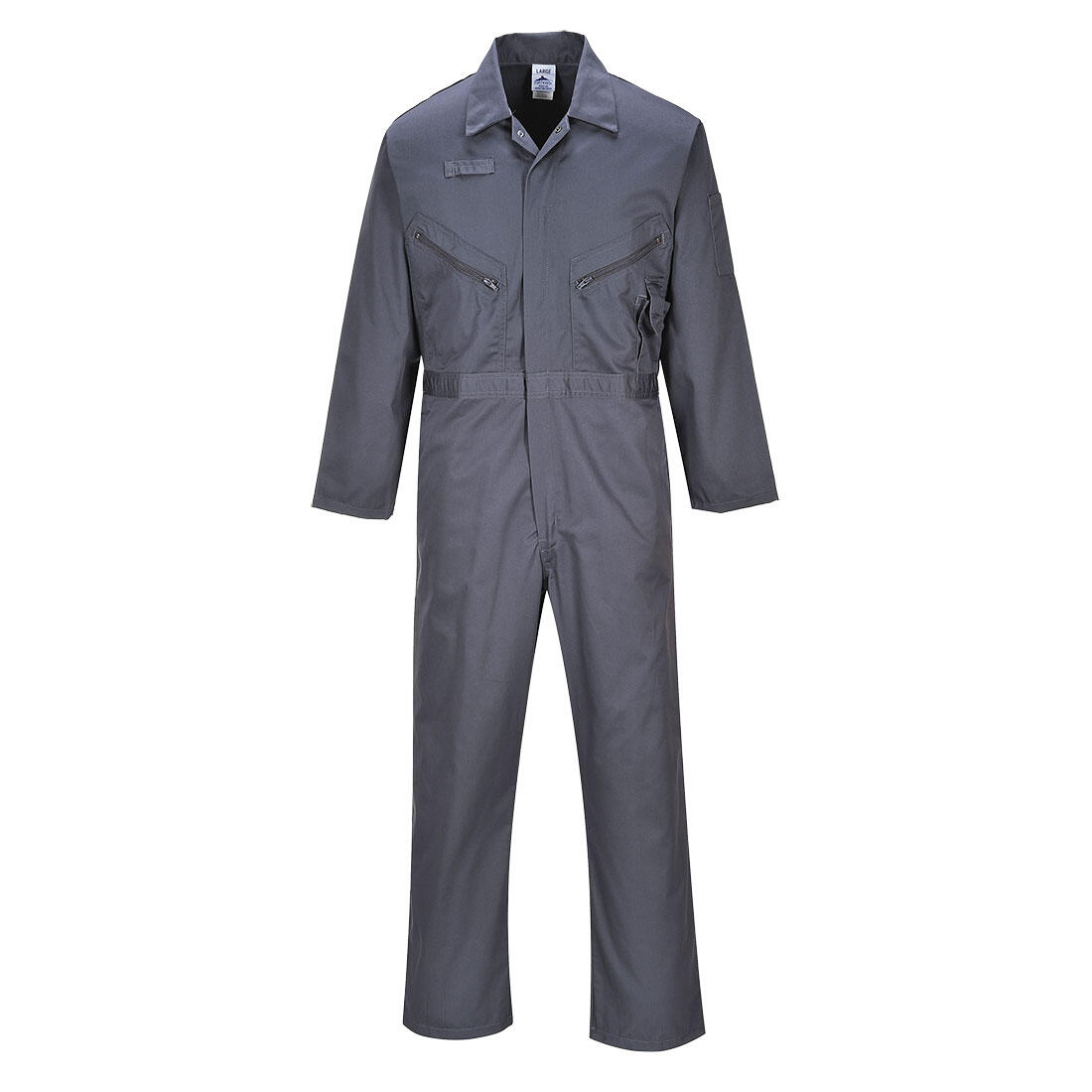 C813 Liverpool Zip Coverall Graphite Grey