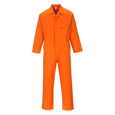 C813 Liverpool Zip Coverall Orange