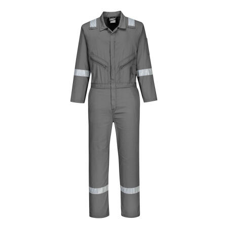Portwest C814 Iona Cotton Coverall Grey