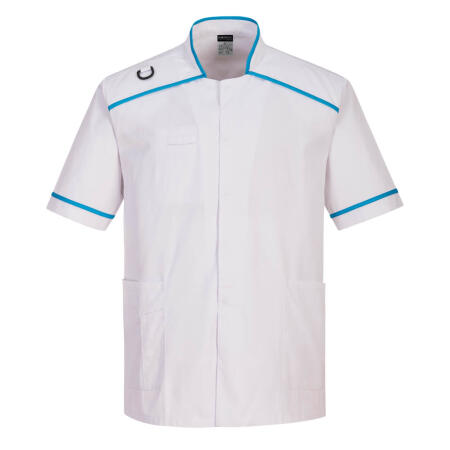 Portwest C821 Men's Medical Tunic White/Aqua