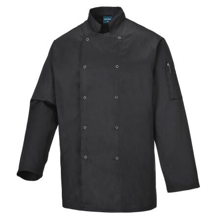 C833 Chef's Suffolk Jacket L/S Black