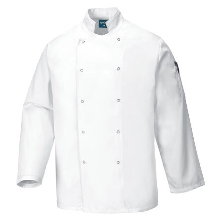 C833 Chef's Suffolk Jacket L/S White