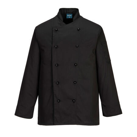 C834 Chef's Somerset Jacket L/S  Black